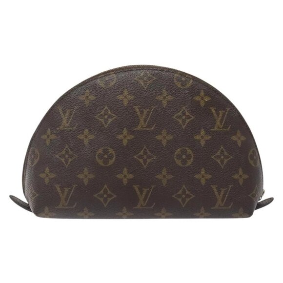 LOUIS VUITTON Monogram Trousse Demi Ronde Cosmetic Pouch M47520 LV Auth bs27472 - Picture 2 of 16
